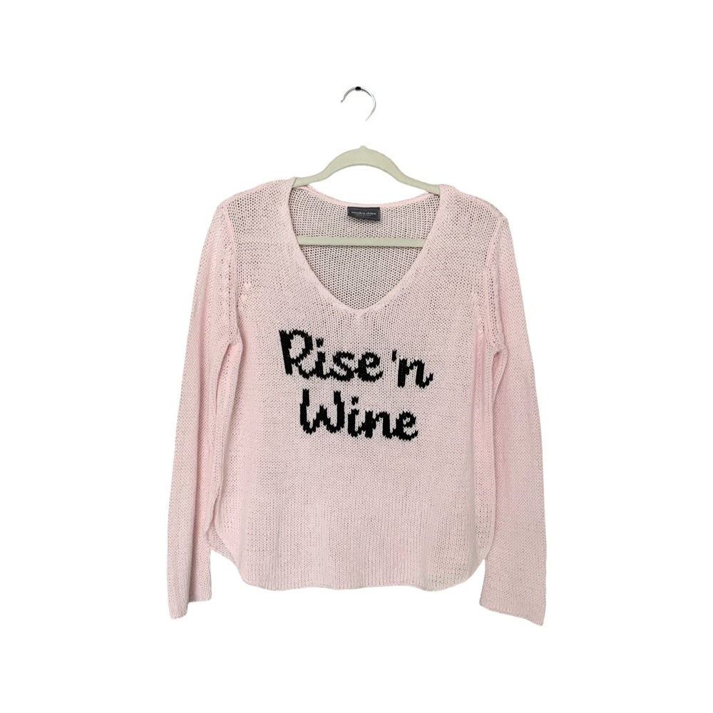Wooden Ships Rise N Wine Knit Sweater *Pink S/M